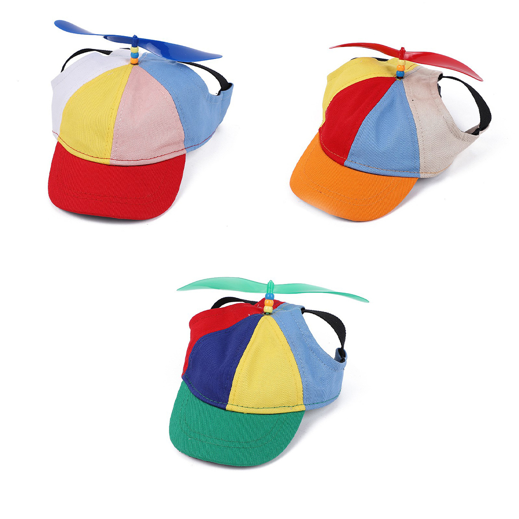 Chapeau à hélice pour animaux de compagnie, coloré, détachable, Adorable, résistant au soleil, respirant, remplacement, casquette décorative d'été pour l'extérieur, fournitures pour chiens et chats
