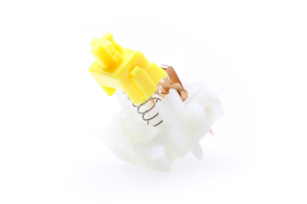 Gateron Milky Pro Switch 5pin RGB lineal táctil amarillo rojo interruptor para teclado mecánico Nylon prelubricado PA66 45g 50g POM SMD