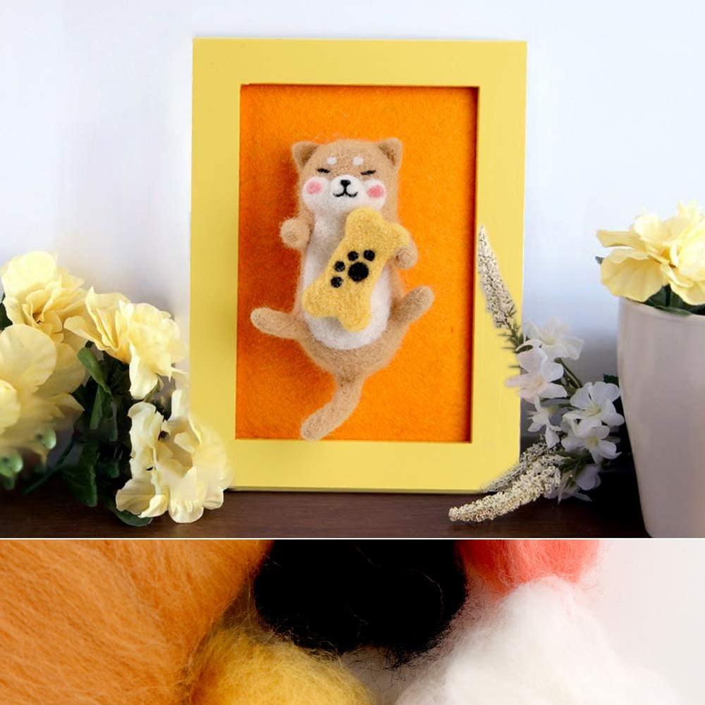 LMDZ Wool Felting Needle Fabric Craftt Starter Kit DIY with Photo Frame and Instructions Needlework Accessories Tools Set