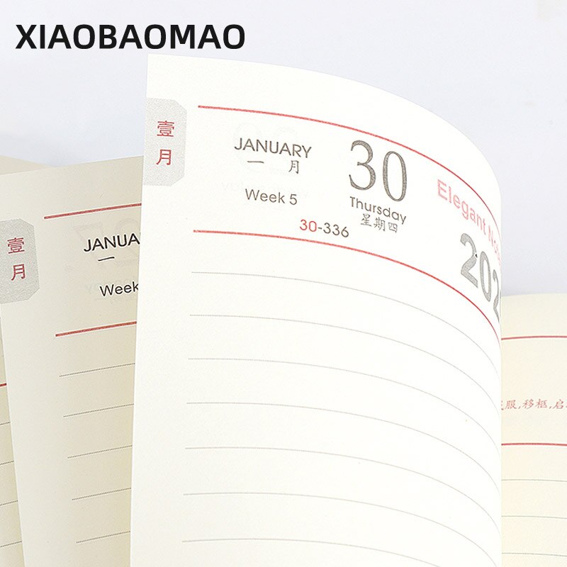 Kalender notesbog  a5 dages plan månedlig plan bog praktiske dagbog notesblokke skoleartikler studerende papirvarer til kontorhjem