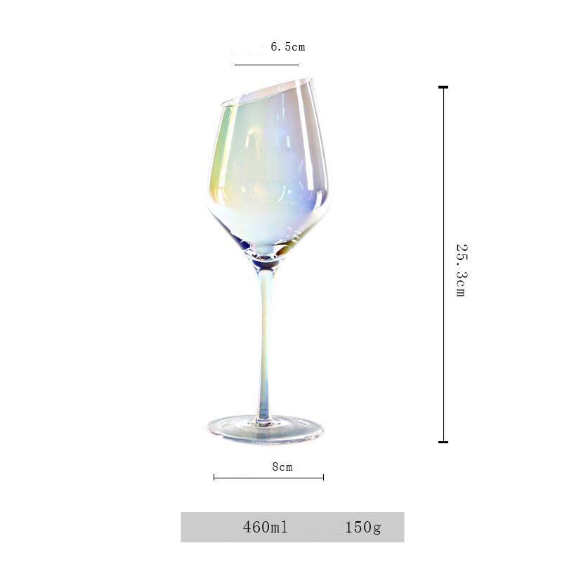 Verre à vin en cristal coloré arc-en-ciel, gobelet moderne, verre à champagne, verre à eau: YM0012