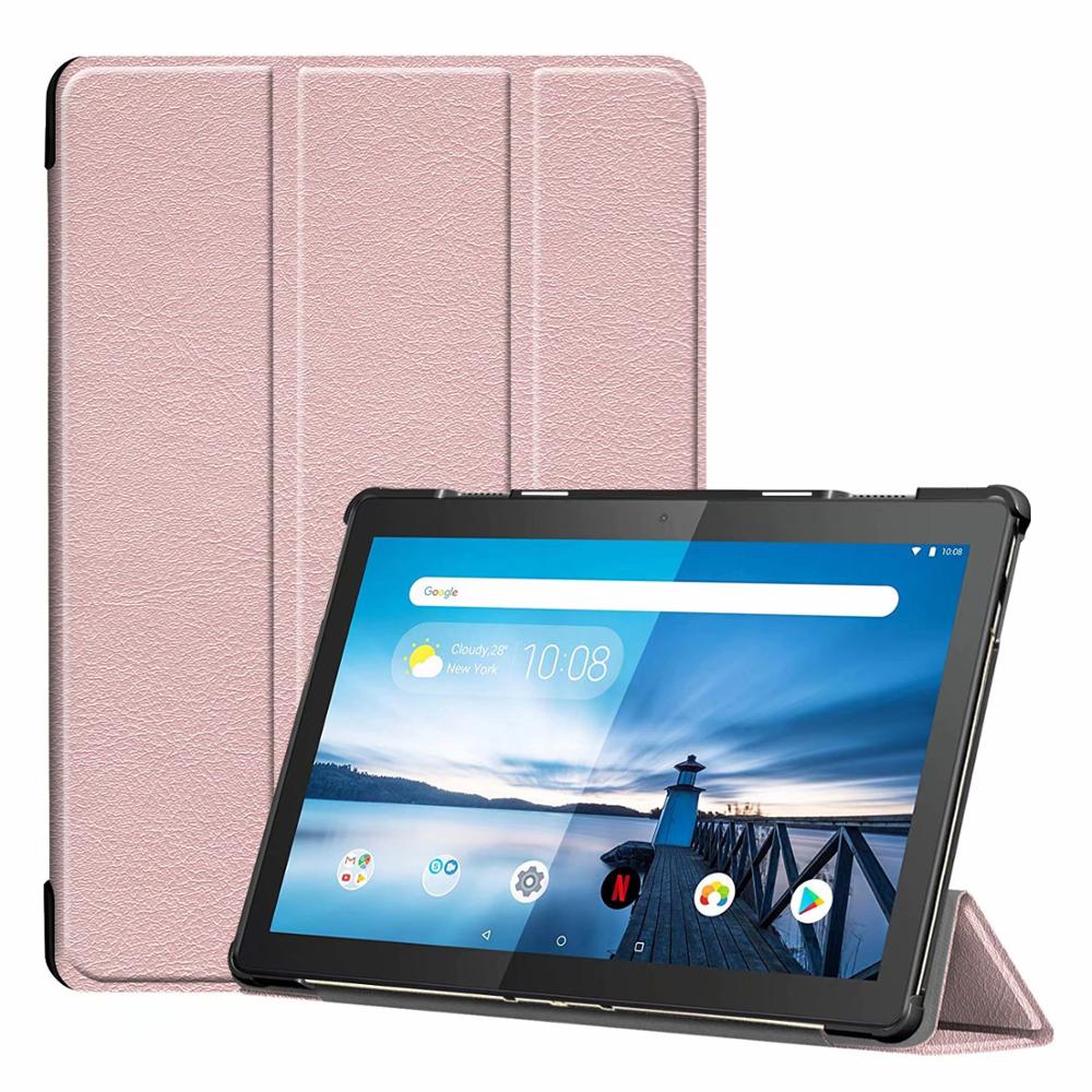 Slim Hard Case for Lenovo Tab M10 TB-X605F Release Tablet 3 Fold Magnetic Stand Cover for M10 X605 10.1 Inch: mei gui jin