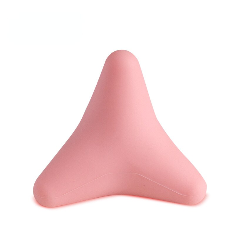 Silizium Massage Kegel Dreieckige Entspannen Gerät Ball Psoas Muskel Freisetzung Brust Wirbelsäule Zurück Nacken Schulterblatt Fuß Yoga Massagegerät: Rosa