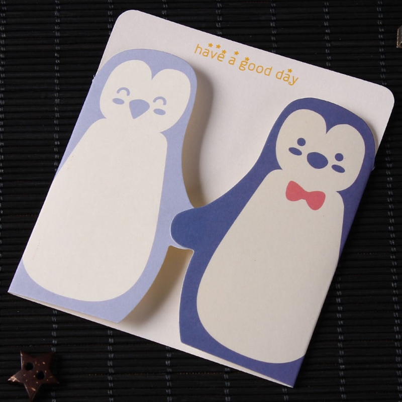 5 PCS Cartoon Animals Small Greeting Cards Season Happy Birthday Party Message Card with Envelopes EH004