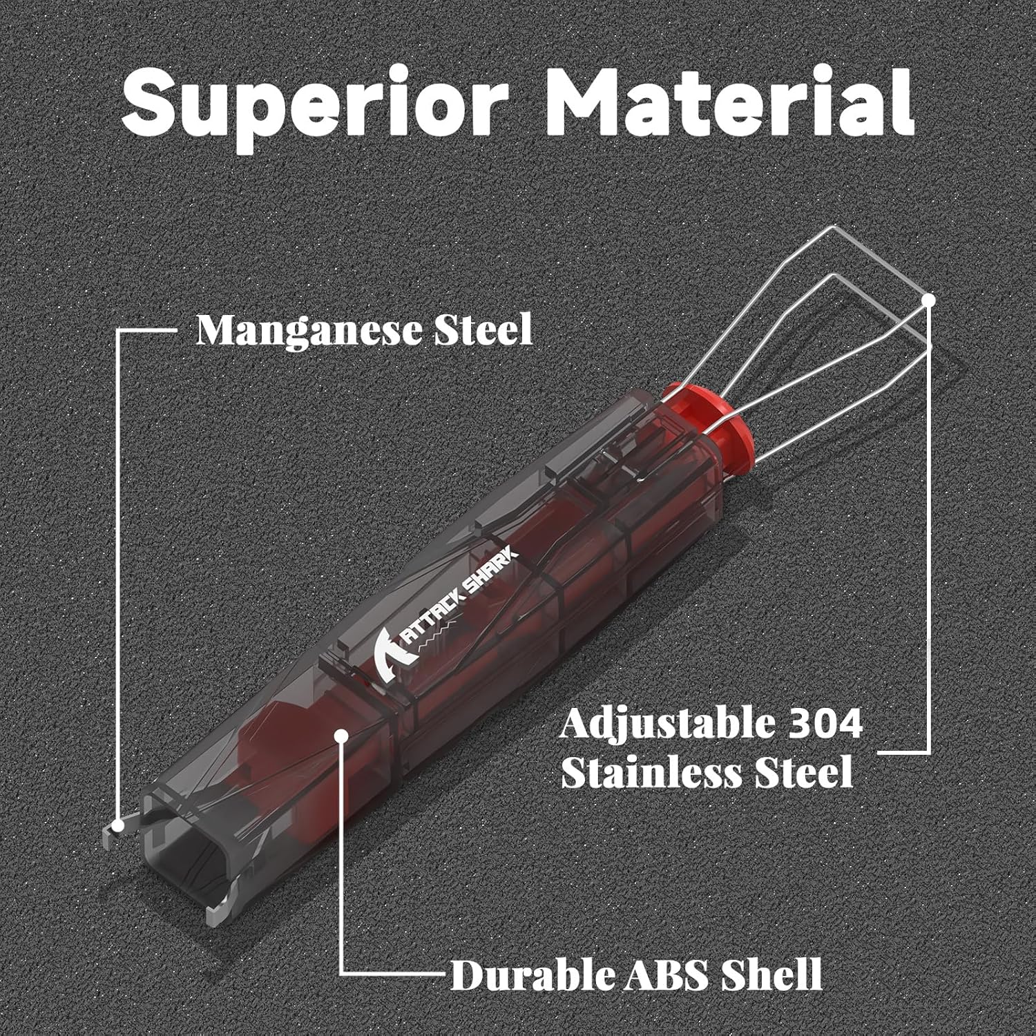 ATTACK SHARK-Extracteur de touches et interrupteur pour claviers de jeu mécaniques, polymérisation sans fil Keycap et dissolvant de commutateur, KS01, 2 en 1
