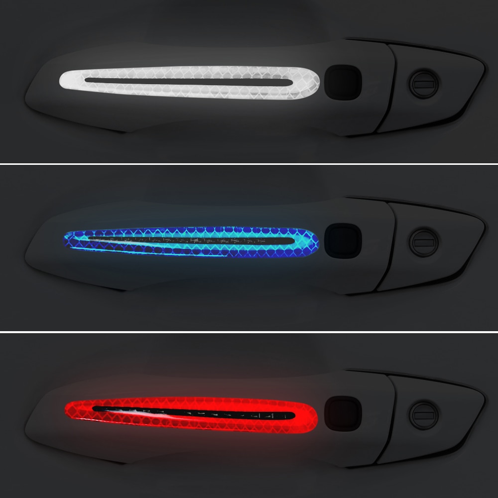 4 stk biltilbehør dørhåndtag klistermærke til ford focus 2 3 st rs fiesta mondeo tuga ecosport fusion