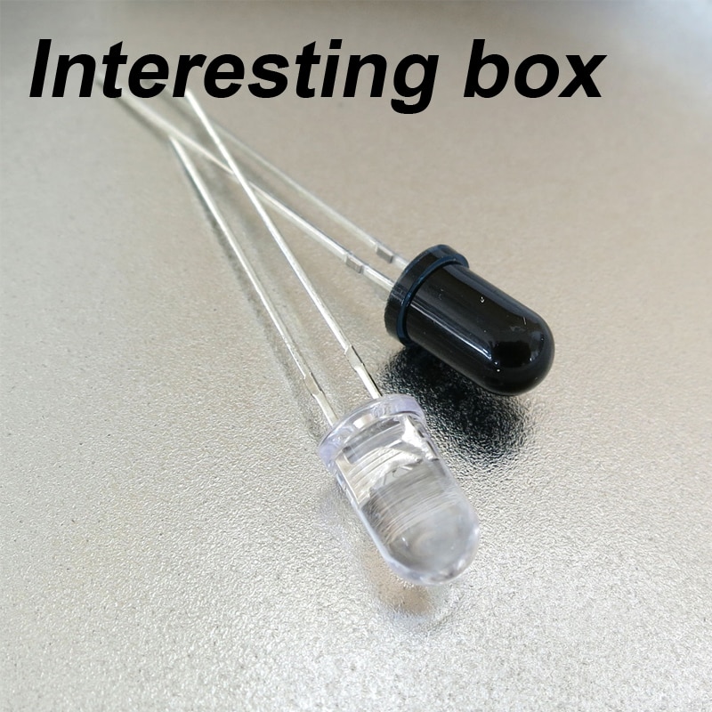 5MM infrarot paar rohr (1 paar) fernbedienung modul zubehör runde kopf LED typ fernbedienung photodiode 5 setzt