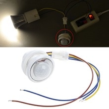 40mm LED PIR Detector Infrared Motion Sensor Switch with Time Delay Adjustable Mar28