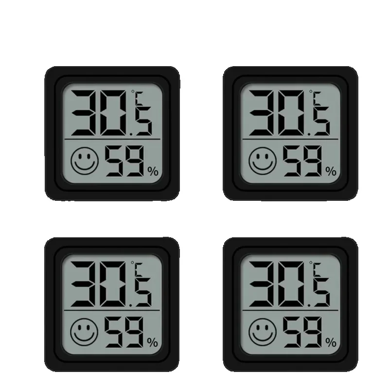 Xiaomi Mini LCD Digitale Thermometer Hygrometer Binnenkamertemperatuur-vochtigheidsmeter Sensormeter Weerstation 4-delige set: Rood