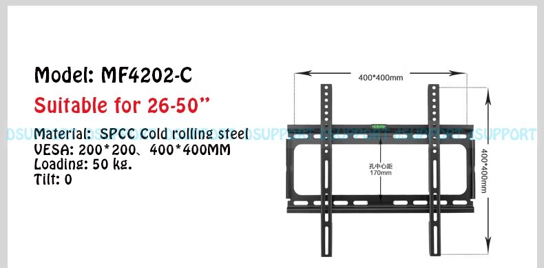 26-50 "Universele Muur TV Mount MF4202: MF4202C