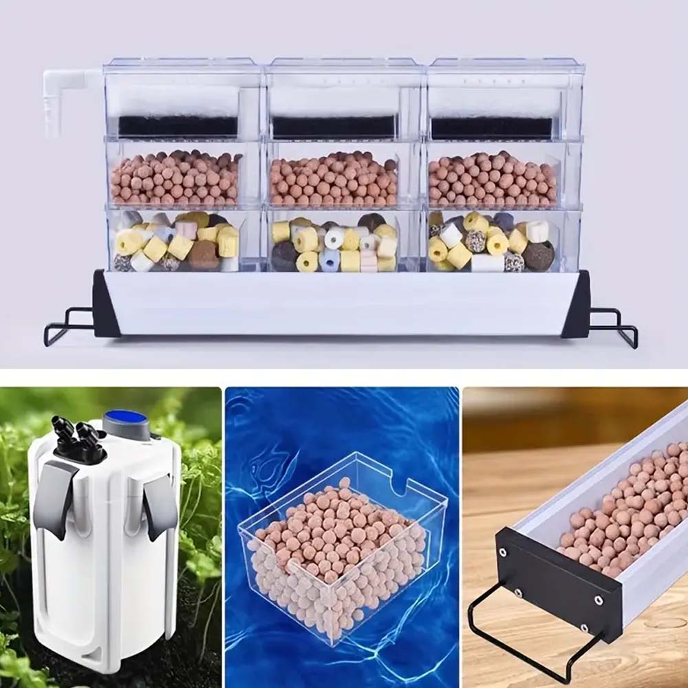 200/500g acuario bola de cuarzo filtro de tanque de peces medios partículas huecas bola biológica Bio filtro para accesorios de acuario