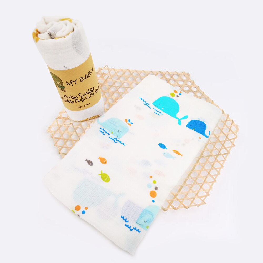 Mussola 100% Del bambino Del Cotone Swaddles Morbido Neonato Da Bagno Coperte di Garza bambino avvolgere Sleepsack Copertura Passeggino Gioco Zerbino Hanno Imballaggio