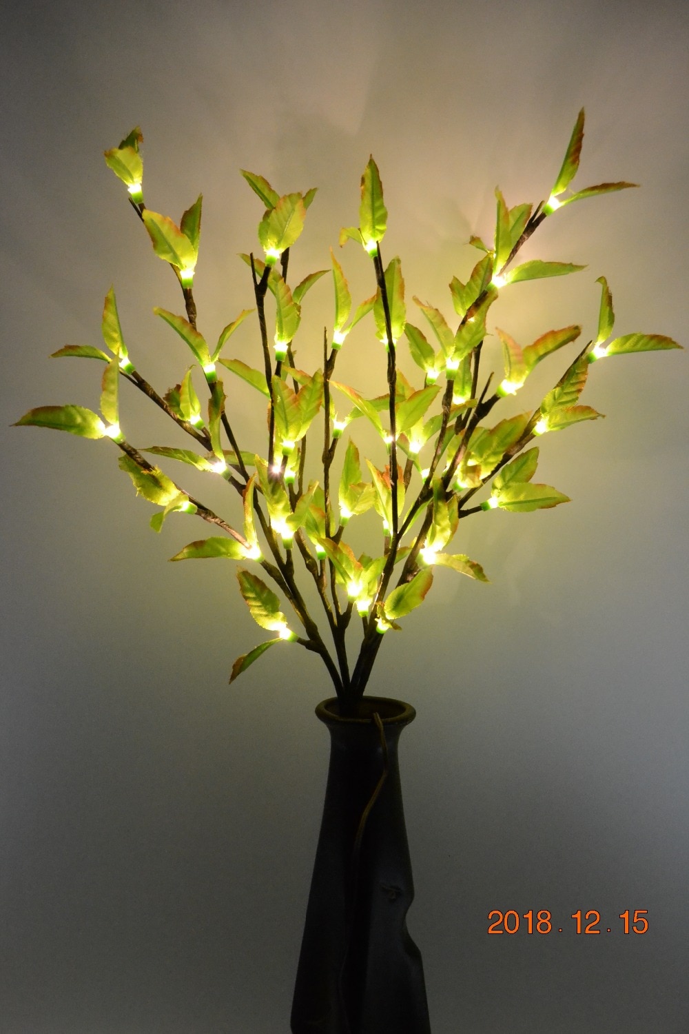 48L/60L Led Groen Blad Tak Lamp Vaas Bloemen Lichten Thuis Tuin Desktop Party Decor Blossom tak Licht
