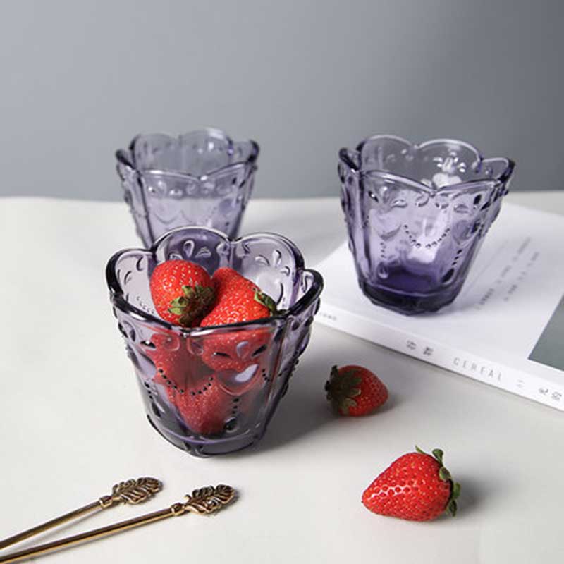 1 st kristallmuggar präglade glas retro vin juice mjölk dricksglas kök kontor fest kaffemugg drinkware 200ml