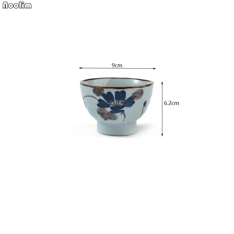 Retro japansk keramisk suppekop groft keramik håndmalet personlighed tekop kaffe vin kopper drikkevarer forsyninger: Jeg