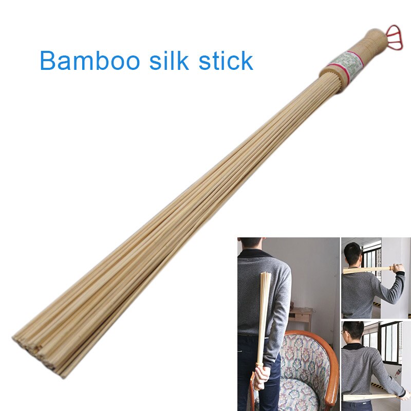 1pc naturlig bambus massage pind fitness pind beat guasha værktøj bambus kost lindre træthed krop tilbage slappe af sundhedspleje til gamle