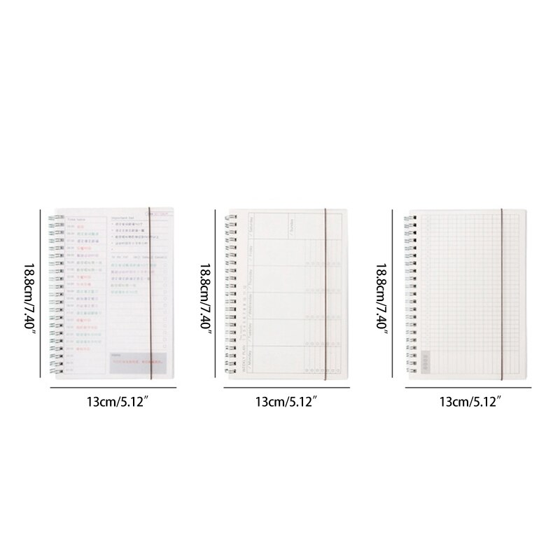 Undated Daily Weekly Monthly Planner Goals Notebook for To Do List Habit Tracker