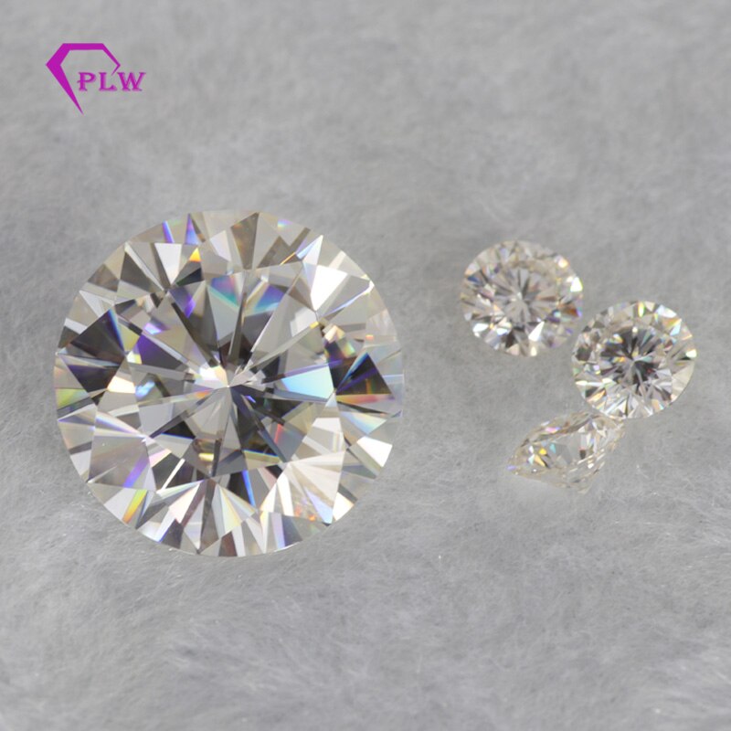 Gemas certificadas 1 ct ij cor 6.5mm amarelado excelente brilhante corte vvs redondo moissanite para ouro prata jóias dianond anel