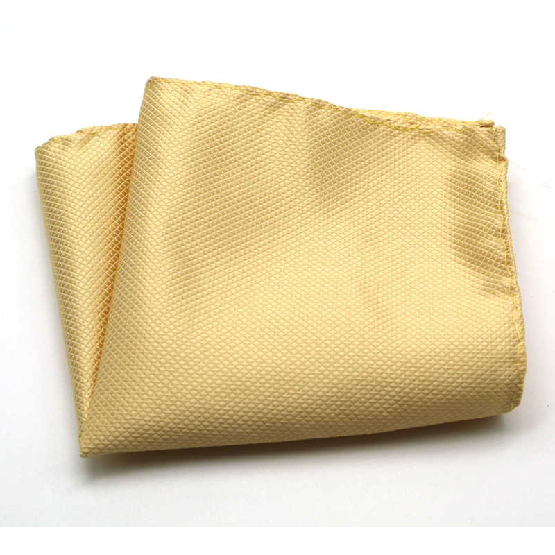 Luxe Heren Zakdoek Plaid Effen Kleur Zakdoeken Polyester Hanky Business Pochet Borst Handdoek 21*21CM
