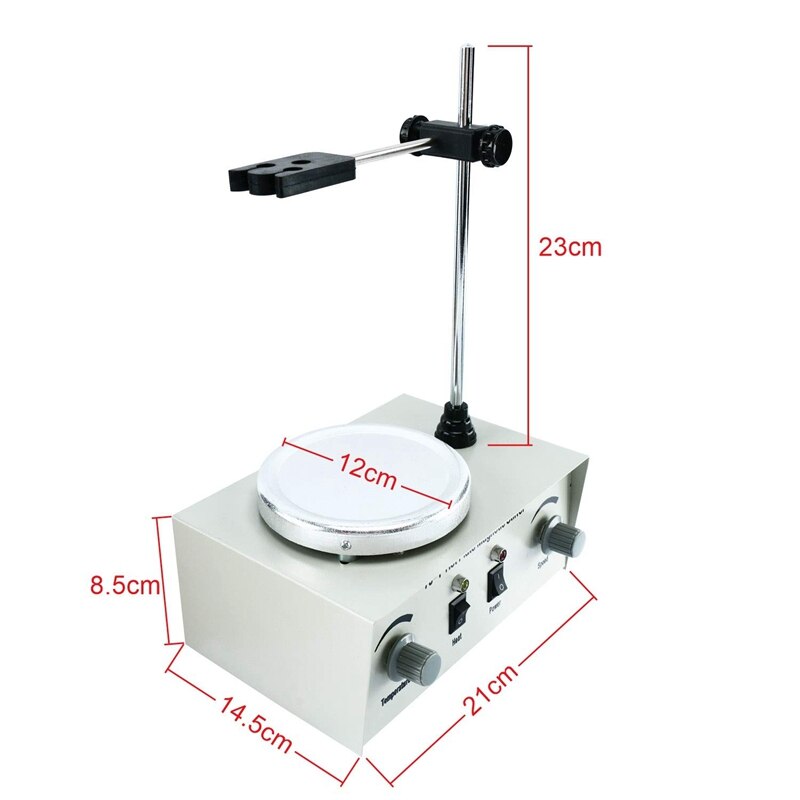 Toppvärme netic omrörare lab mixer maskin 1000ml platta netic omrörare lab dubbel kontroll mixer för omrörning eu plu