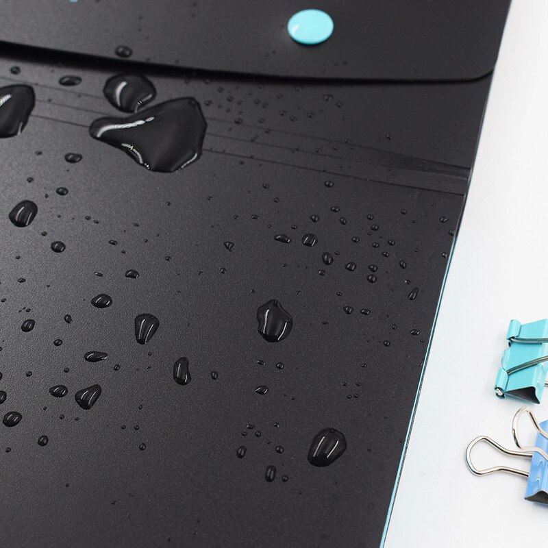 5 grid double button organ bag student cute A4 color file folder test paper folder multi-layer file bag data storage bag