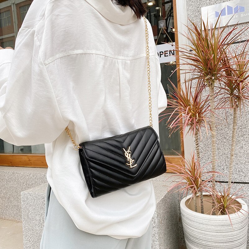 Nova marca de luxo bolsa de corrente feminina um ombro mensageiro saco moda estilo ocidental carteiro saco elegante diamante mini
