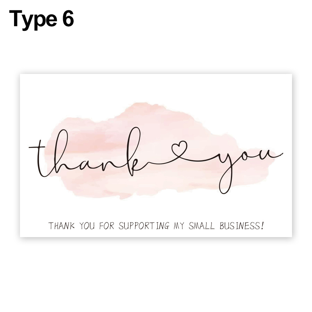 30/120PCS Thank You For Your Order Cards Beyond Grateful Labels Insert Appreciate Card for Supporting Small Businesses: 30PCS Type  6