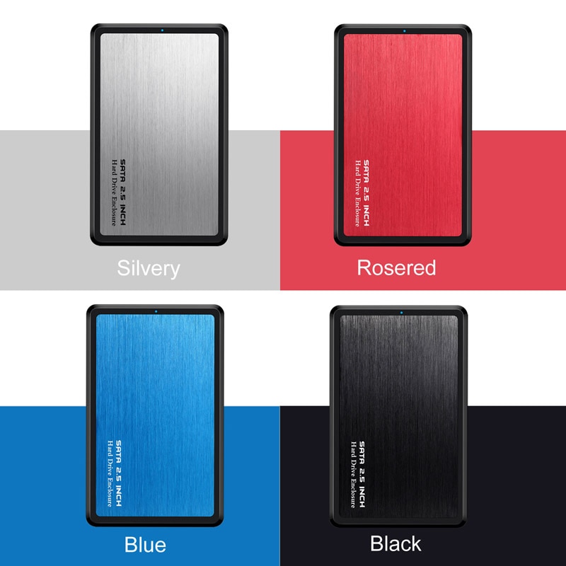 2.5 tums usb 3.0 to sata hdd fodral verktygsfritt stöd 6tb uasp protokoll hårddisk hölje aluminium & abs material