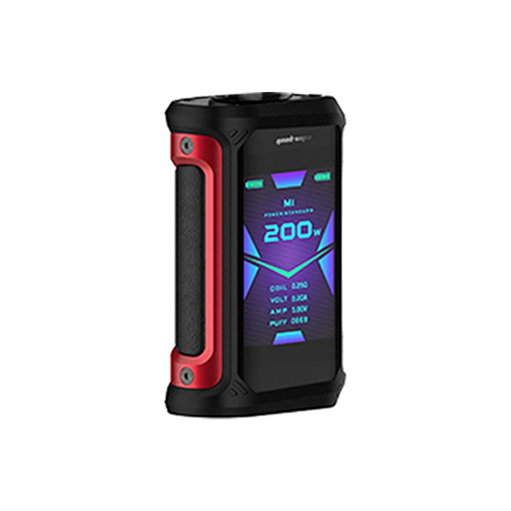 Original Geekvape Aegis X 200W TC Mod w/ AS2.0 Chipset & 2.4inch OLED Screen E-cig Vape Mod Vs Drag Max / Aegis Solo / Argus Mod: Red Black