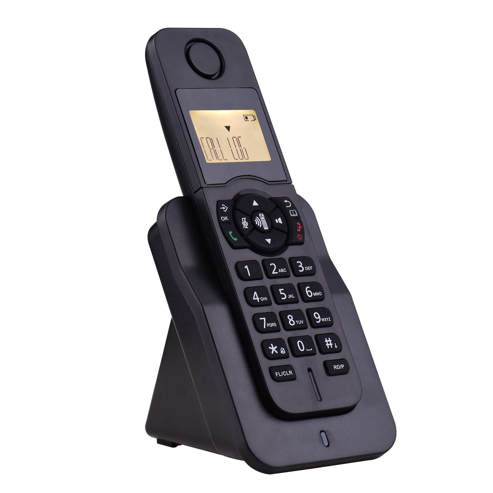 Téléphone portable sans fil extensible avec écran LCD, identification de l'appelant, appels mains libres, conférence téléphonique, 16 langues, pour le bureau et la maison