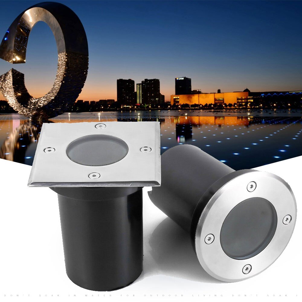 LED In-ground Light 12V 85-265V Buried Lights GU10 MR16 Waterproof Outdoor Recessed Spot Ground Lamp Underground Floor Lamps
