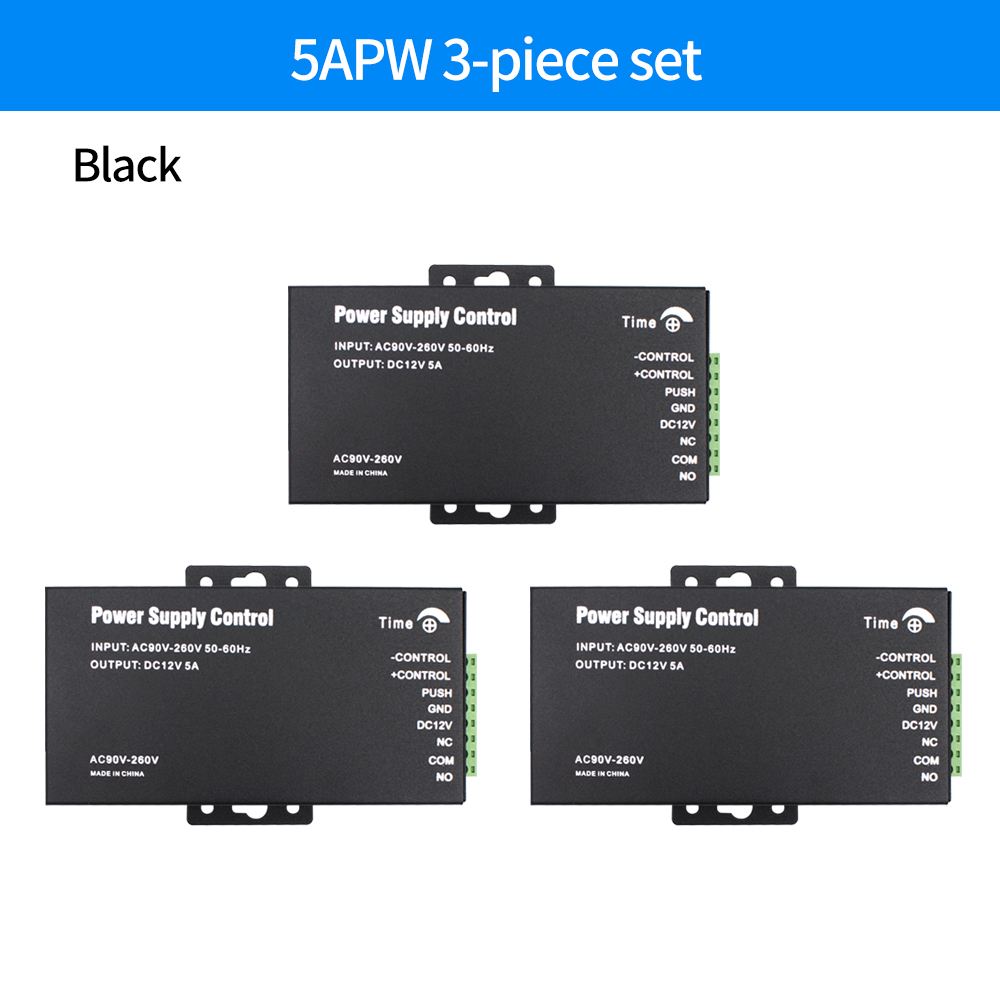 DC 12V Access Control Power Supply Switch 5A Output AC 110V-240V Input Power Source Supplier Adapter for Video Intercom System: Blue