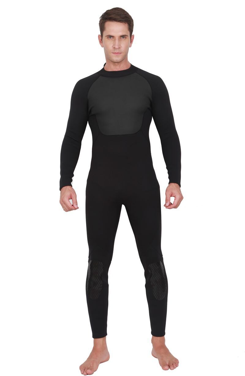 3mm kombinezon neoprenowy męski jednoczęściowy ciepły kombinezon damski z długimi rękawami odporna na zimno para Snorkeling Surfing kostiumy kąpielowe: man / M