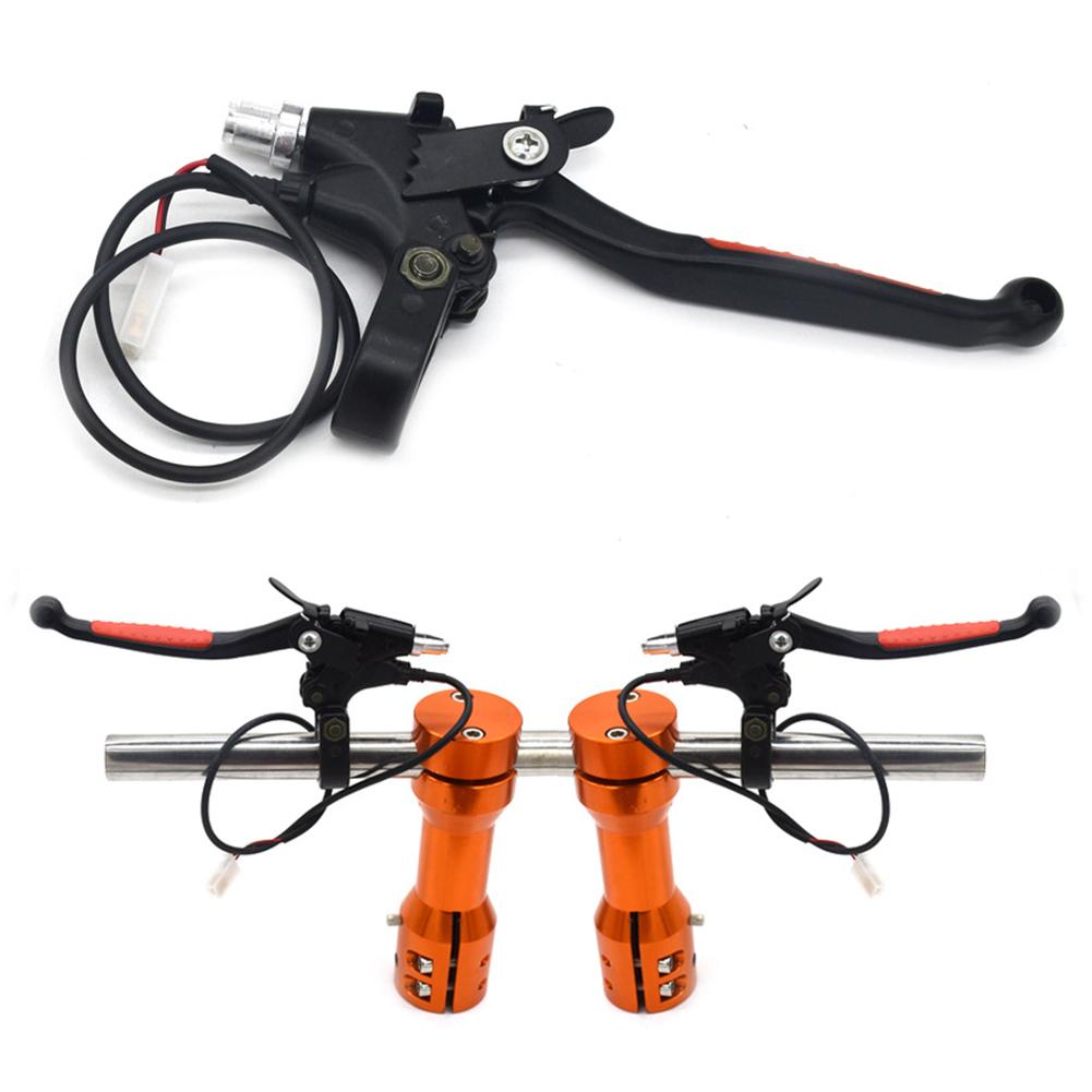 1 Pair Aluminium Parking Power Cut Electric Bicycle Left Right Brake Levers Universal E-Bike Scooter Brakes Handles Replacement