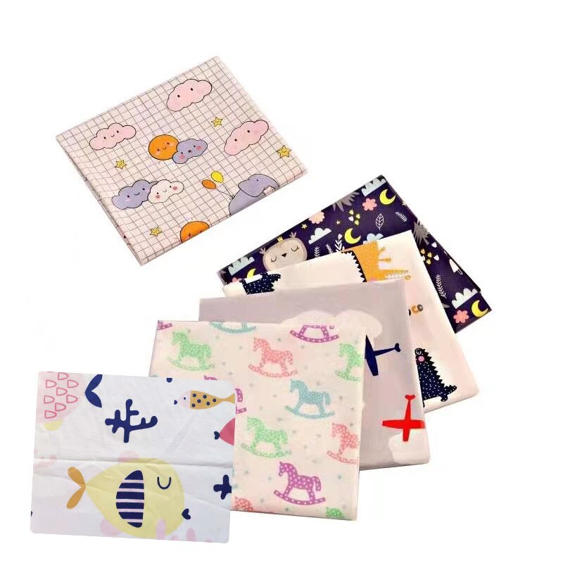 100% tecido de algodão dos desenhos animados algodão retalhos pano diy costura estofando quartos de gordura material para o bebê & criança 6 peças: 25x25cm / 2