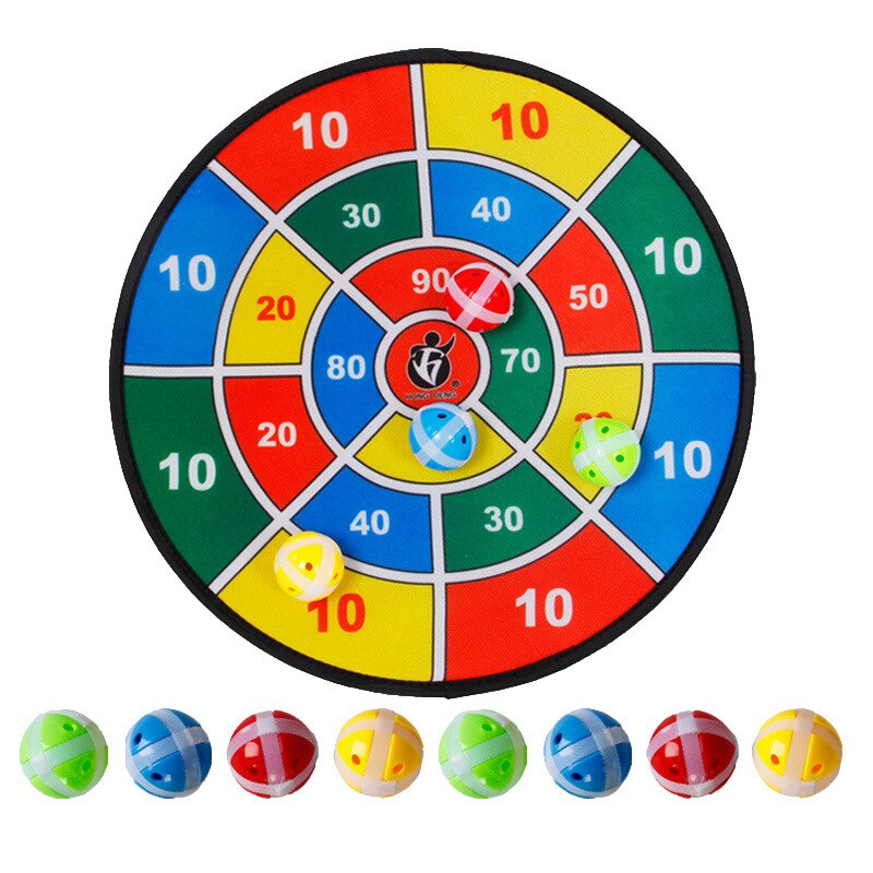 [Lustige] Sport Spielzeug Sozialen Eltern-Kind Spiel Sicherheit Dart Board Mit 8 stücke Klebrige balls Set Schießen spiel Familie interaktive spielzeug