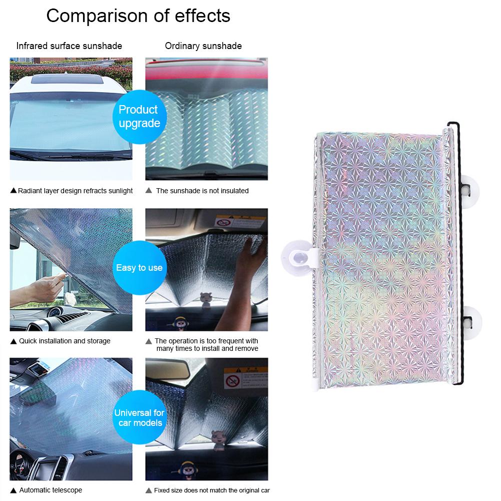 Auto Zonnescherm Visor Duurzaam Herbruikbare Auto Voorruit Voertuig Blokkeren Shield Reflector Voor Suv Vrachtwagens Auto 'S