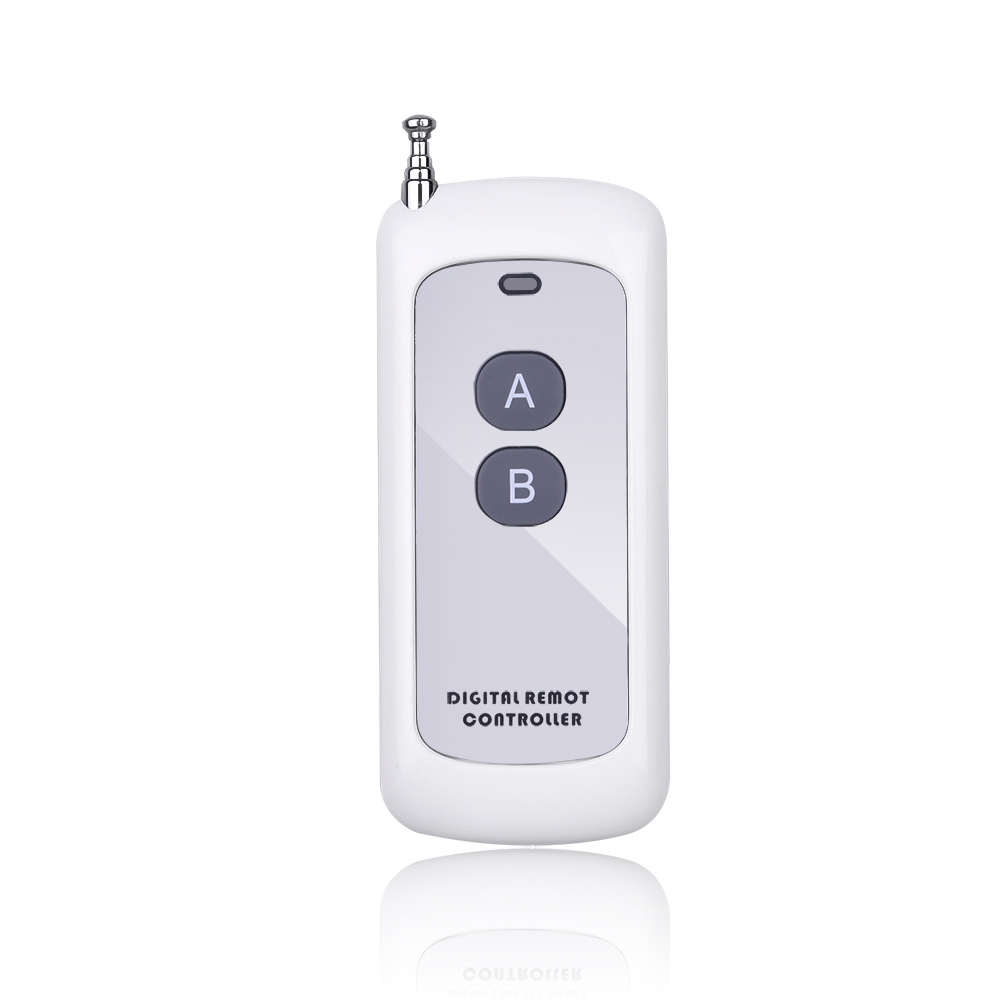 kebidu Long Range Remote Control 433mhz Wireless Presenter Controller RF Module Remote Control with Antenna 2/4 buttons: black