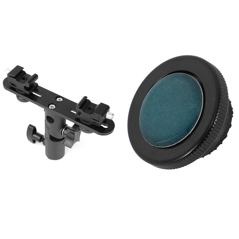 Stative Runde Platte Schraube für Manfrotto kompakt mit Dual Blitz Halterung Heißer Schuh hell Stand Berg 1/4 Zoll zu 3/8 zoll: Ursprünglich Titel