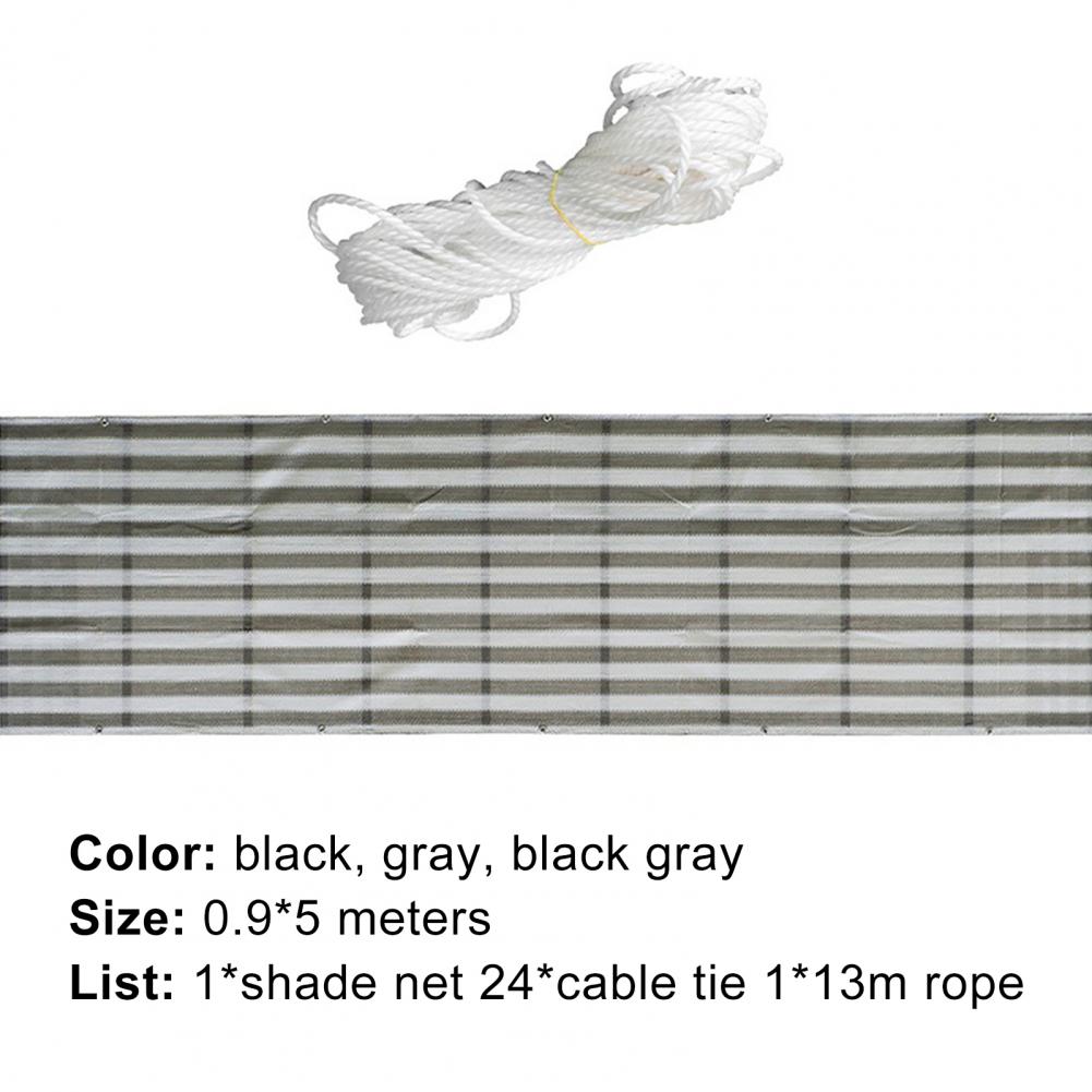 Balcony Sunshade Net Portable DIY Privacy Screen Fence Mesh Sunshade Net for Household Supplies