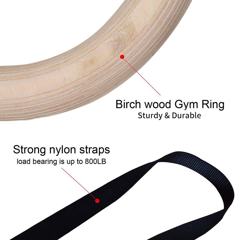 Tre 28mm- ringer trening fitness gym ringer gym ringer trening crossfit pull ups med justerbare stropper