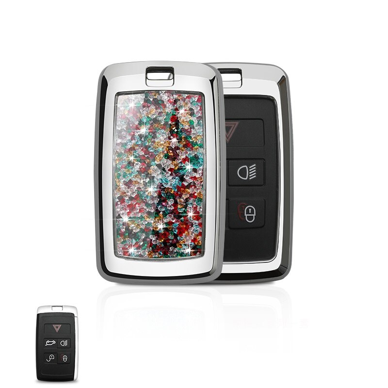 Car Remote Diamond key case key Cover For Land Rover Range Rover Evoque Discovery Sport 5