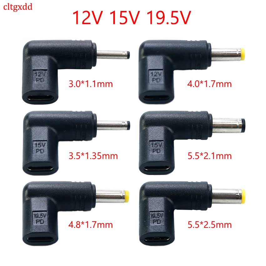 Usb C Pd Naar Dc Power Connector Universal 12V 15V 19.5V Type C Naar Dc Jack Plug Opladen Adapter Converter Voor Tablet Router