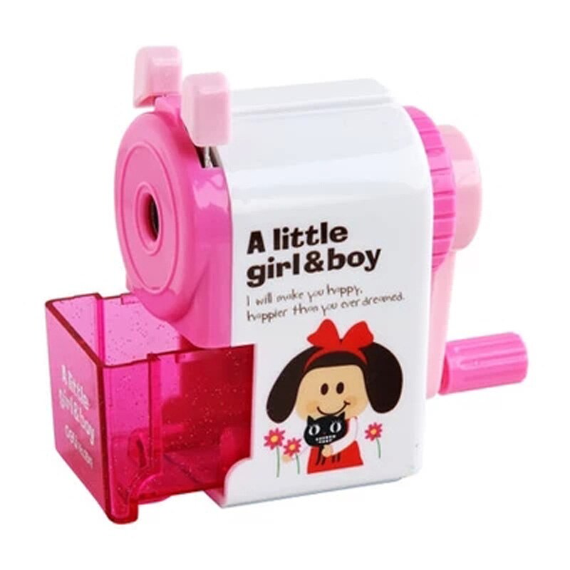 Afilador de lápiz con manivela Deli 0641, máquina coreana, artículos de papelería para estudiantes,