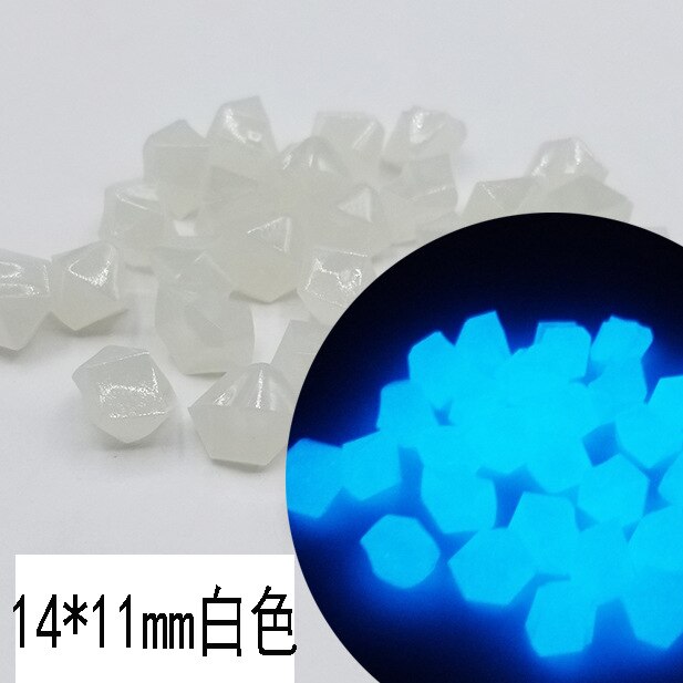 100Pcs ciottoli luminosi pietra acquario bagliore nel buio ciottoli pietra luminosa giardino passerelle Decor decorazione artigianato: B