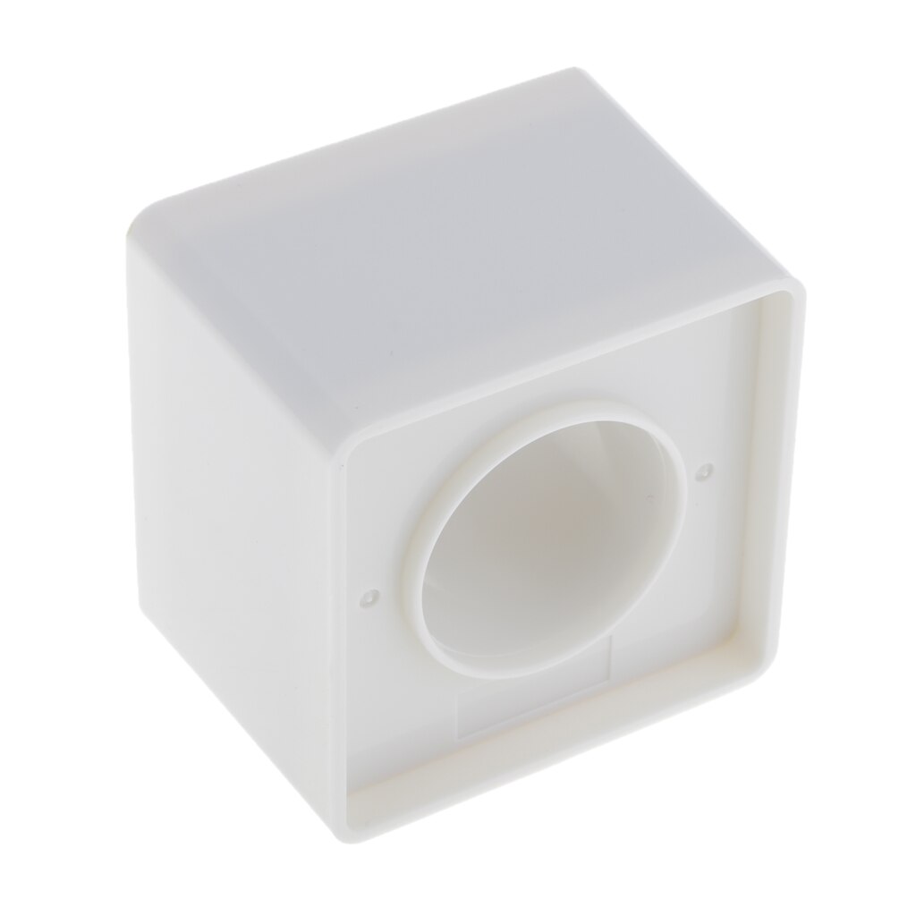 White ABS Square Cube Microphone Mic Station For Self-image Improve