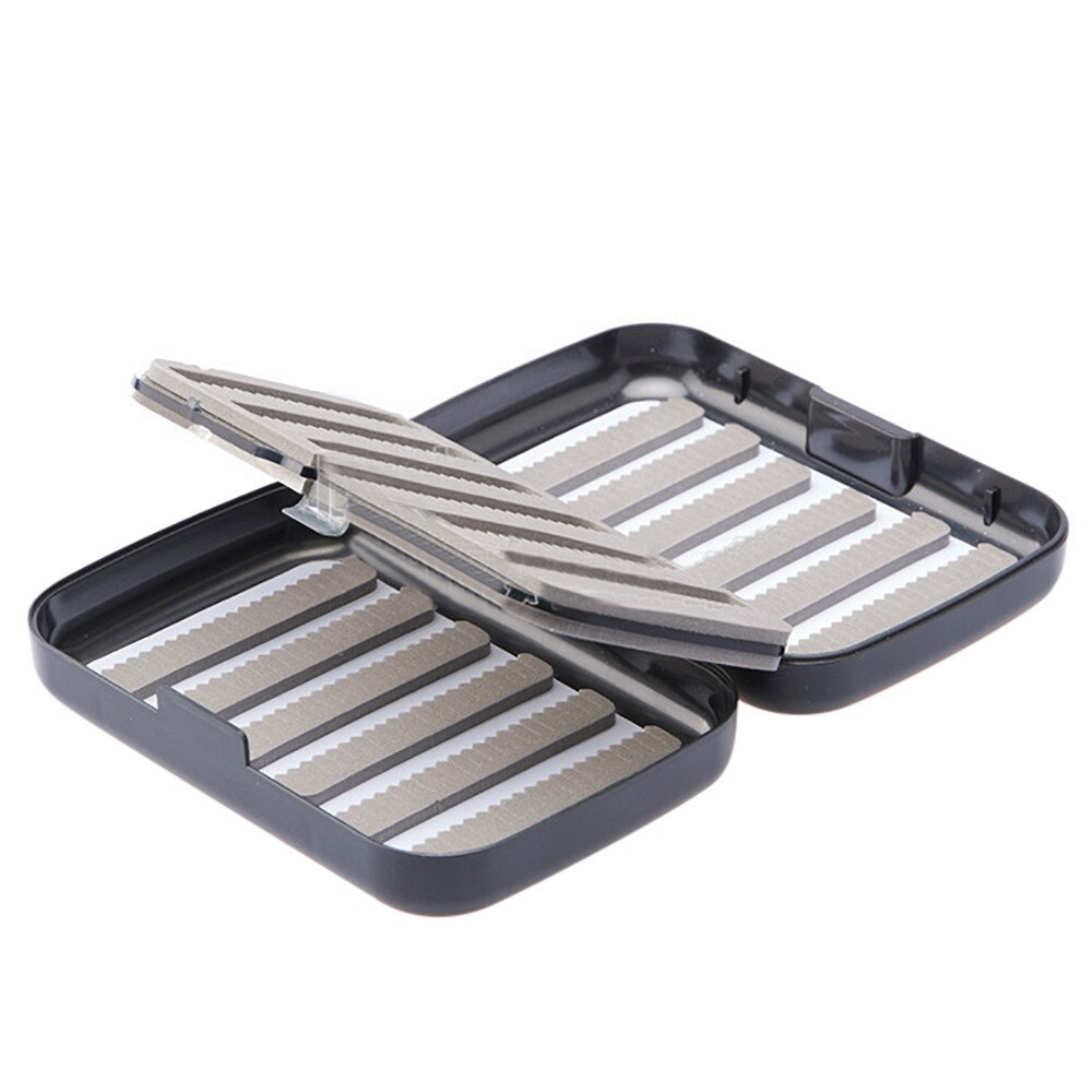 Fishing Tackle Box Double Sides Foam Waterproof Plastic 4 Compartment Fishing Box Fly Fishing Lure Bait Hook Tackle Storage #25