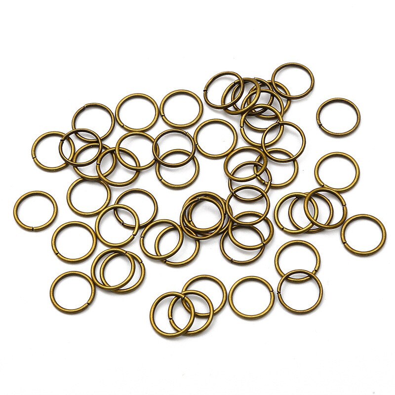 Ensemble de 200 anneaux de cheveux tressés, 0.8x8mm, petite ouverture, perle, Dreadlock, Clip, tresse pour tresses africaines, accessoires décoratifs: NO.7