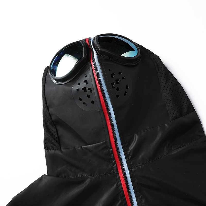 Antiviral Helmet mask jackets with glasses Anti-spitting Hat Dustproof Men's Jacket Mesh Mask Coat Mens