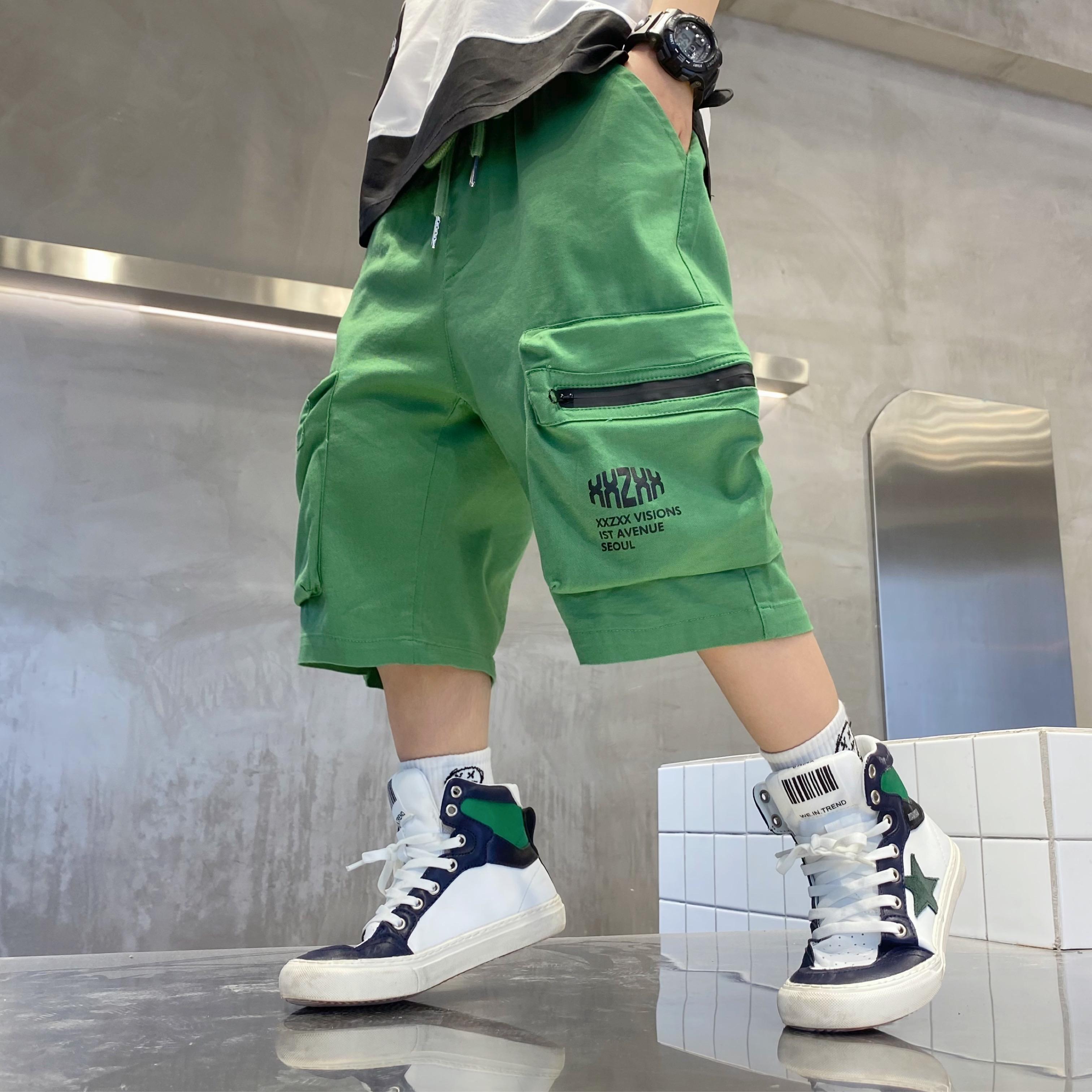 Pantalones cortos con bolsillos para niños, ropa informal con cremallera, 3, 4, 6, 8, 10 y 12 años, verano